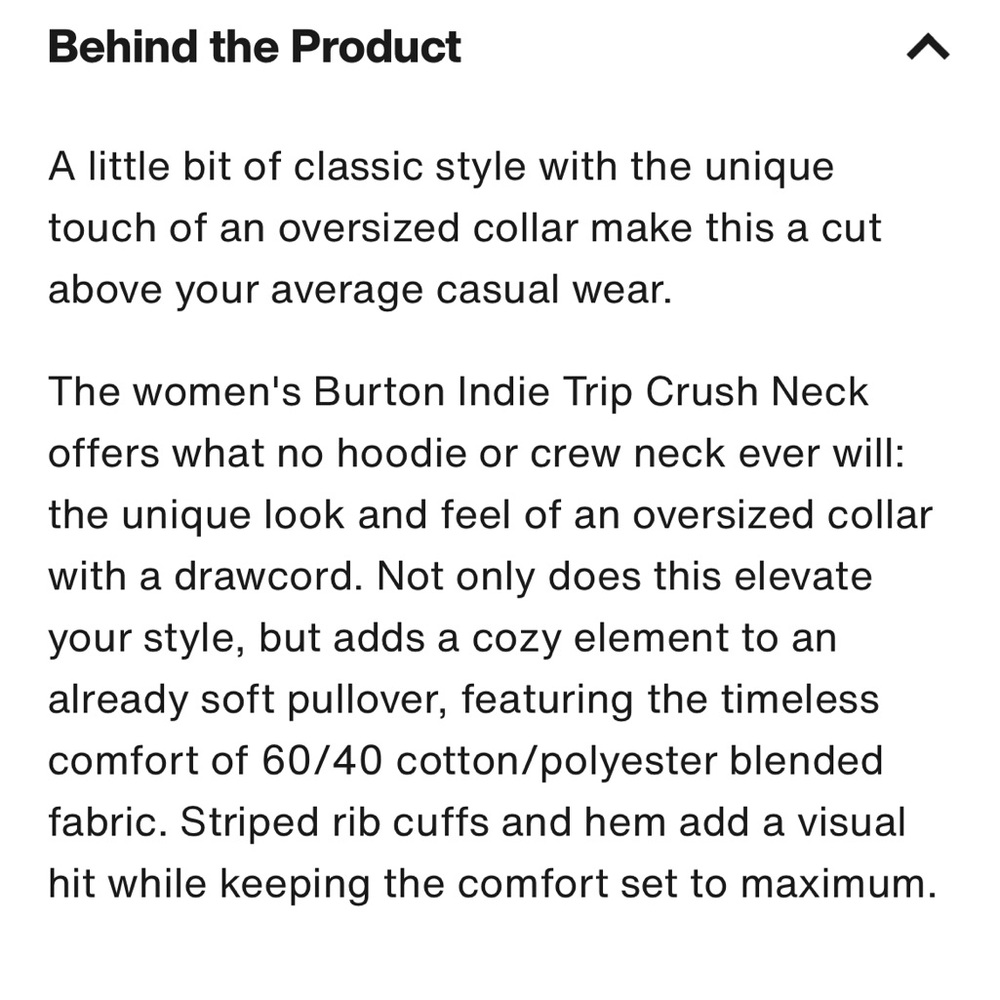 💸 Burton Cowl Neck Sweatshirt lavender - Picture 7 of 7